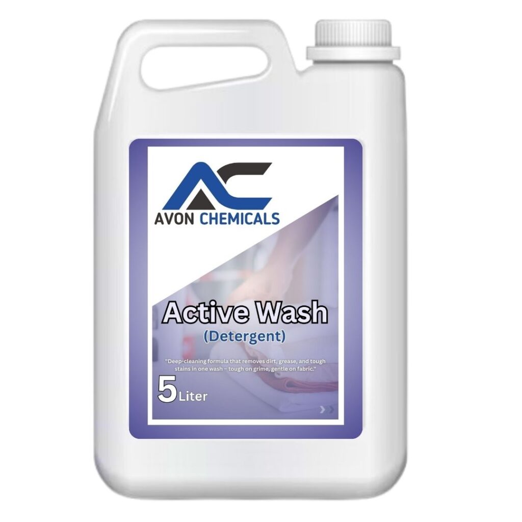 Active Wash industrial laundry detergent for hotels and hospitals